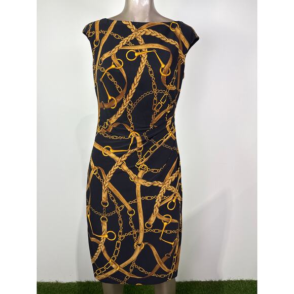 Ralph Lauren Horsebit Chain Dress - Picture 1 of 9